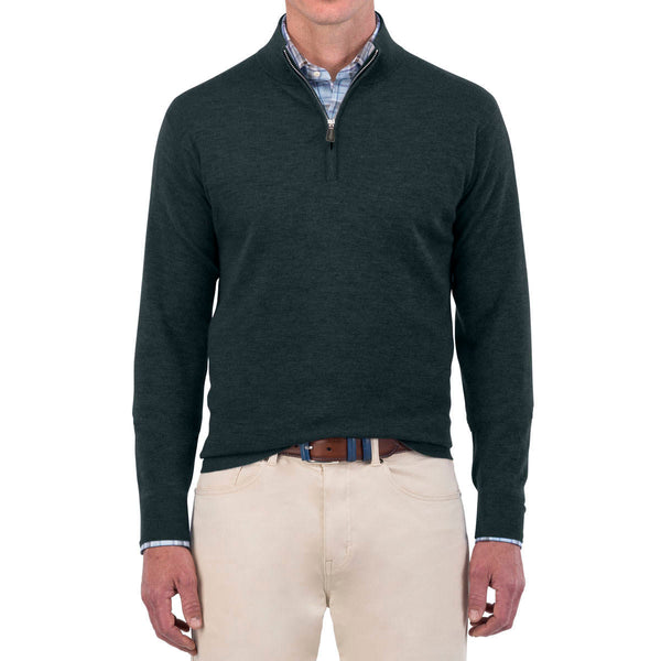 Peter Millar | Crown Comfort Plaited Cashmere Quarter-Zip