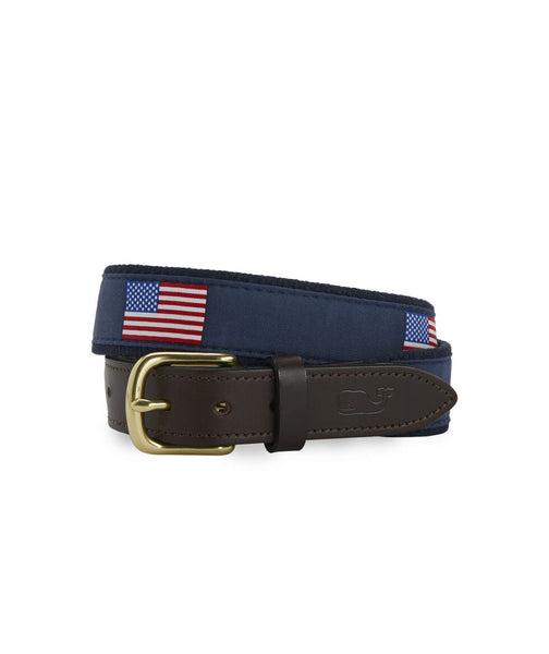 Vineyard Vines | Flags Canvas Club Belt