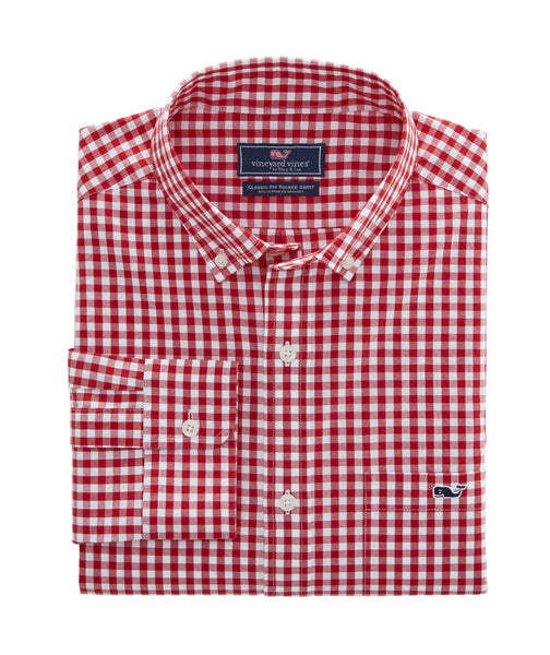 Vineyard Vines | Carleton Gingham Classic Stretch Tucker Shirt