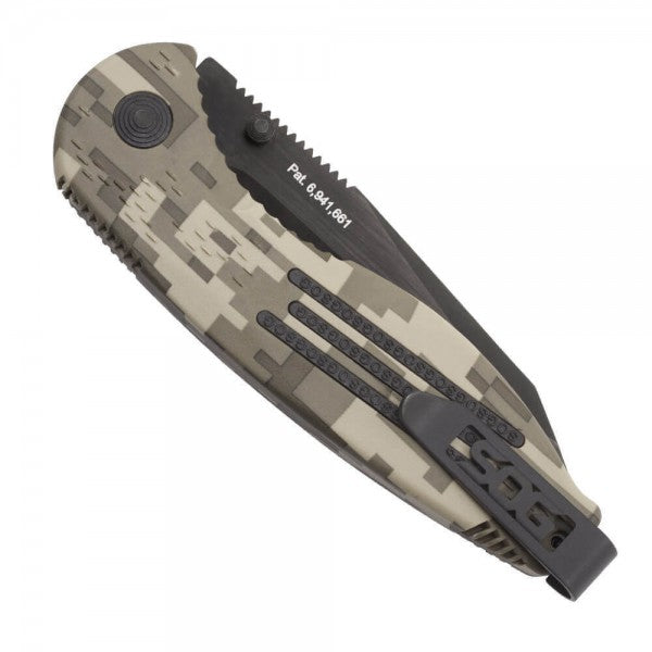 SOG Knives | Aegis DigiCamo - Partially toothed