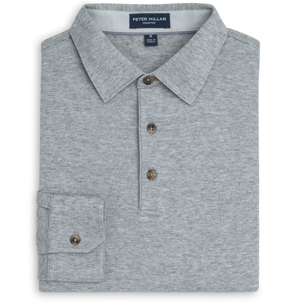 Peter Millar | Banff Long-Sleeve Cotton Cashmere Polo