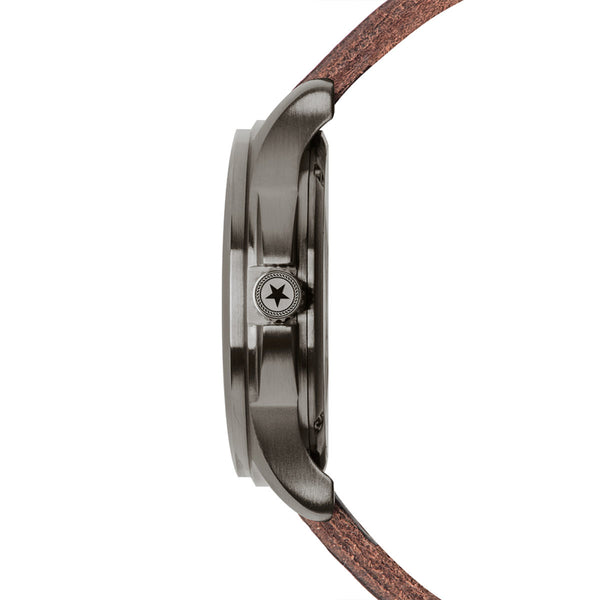 Jack Mason | Field Automatic 42mm | Grey Dial | Brown Leather Strap