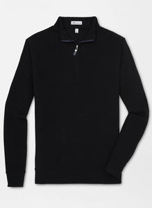 Peter Millar | Tri-Blend Melange Fleece Quarter Zip