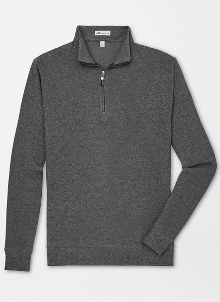 Peter Millar | Tri-Blend Melange Fleece Quarter Zip