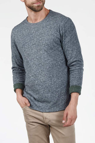 Faherty | Long-Sleeve Heather Reversible Crewneck