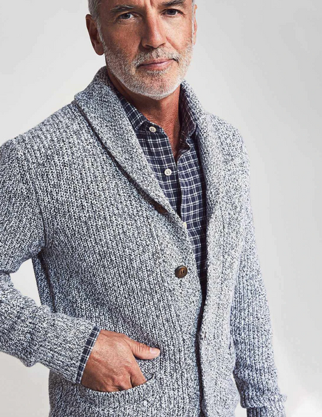 Faherty | Marled Cotton Cardigan