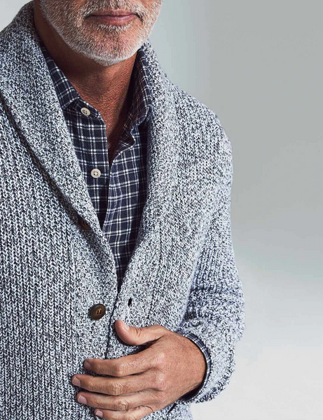 Faherty | Marled Cotton Cardigan