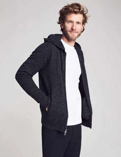 Faherty | Reserve Cashmere Wool Full Zip Hoodie