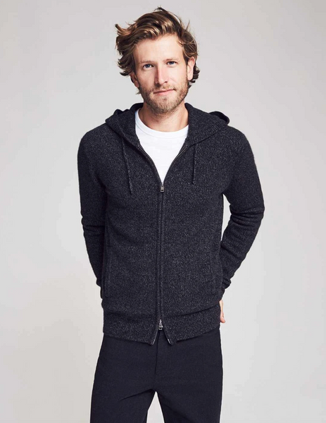 Faherty | Reserve Cashmere Wool Full Zip Hoodie