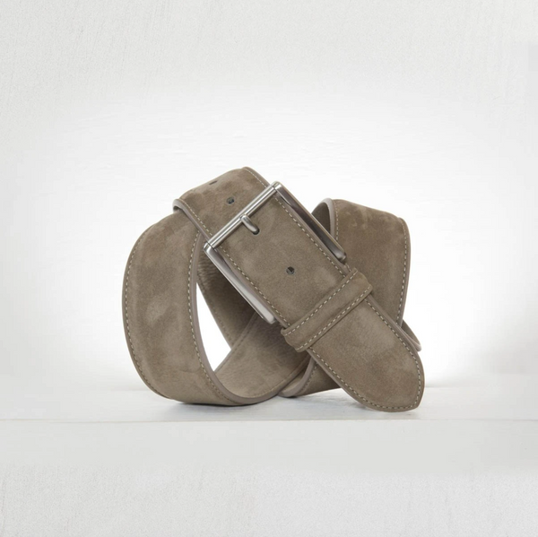 Andersons | Taupe Nubuck Soft Suede Leather Belt