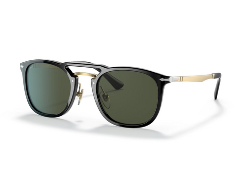 Persol | 3265S | Black / Gold w/ Green | 50