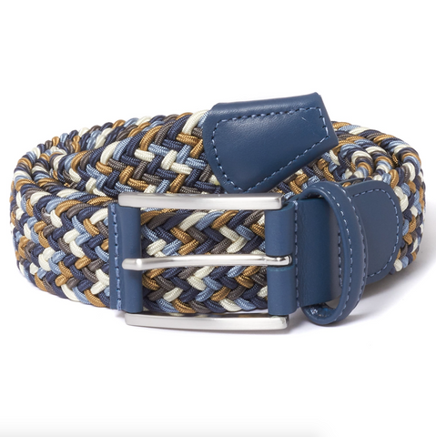 Andersons | Multi/Blue Woven Textile Belt