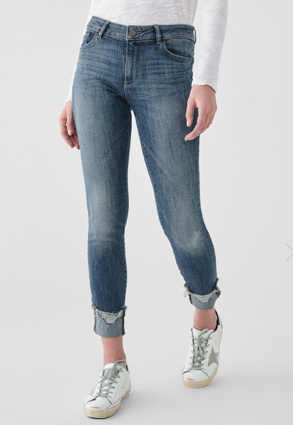 DL1961 | Florence Ankle Mid Rise Instasculpt Skinny Jean | Moore