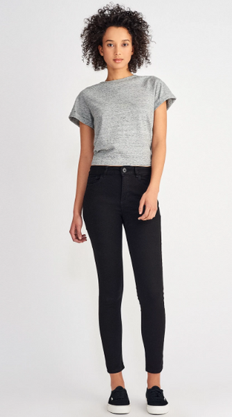 DL1961 | Farrow Ankle High Rise Instasculpt Skinny Jean | Hail