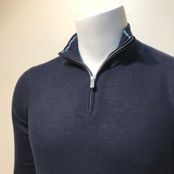 Naadam | Textured Quarter Zip Pullover