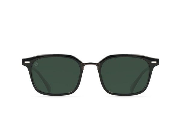 RAEN | Bastien | Crystal Black + Polished Onyx / Green Polarized | 53