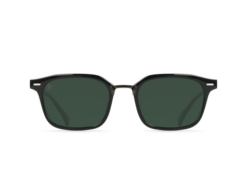 RAEN | Bastien | Crystal Black + Polished Onyx / Green Polarized | 53