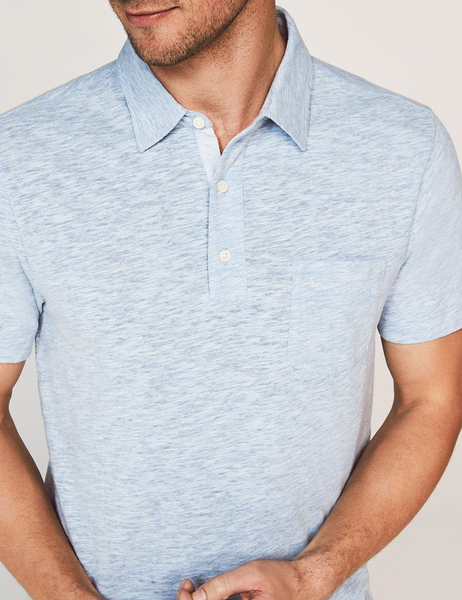 Faherty | Short-Sleeve Heather Polo