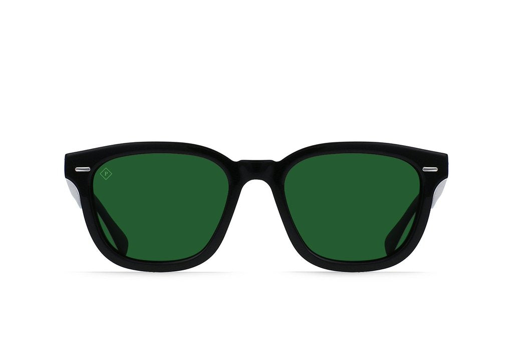 Raen | Myles | Crystal Black / Green Polarized | 53