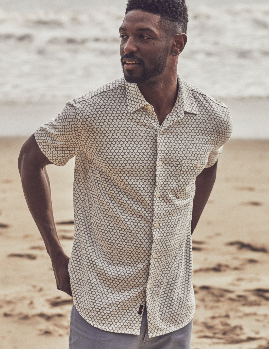 Faherty | Short Sleeve Knit  Coast Shirt