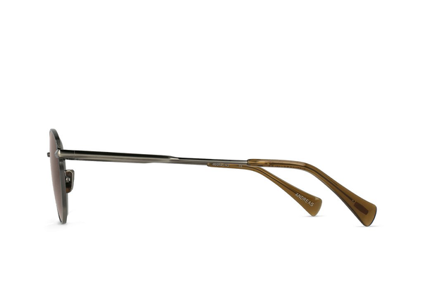 RAEN | Andreas | Brushed Pewter + Kelp / Smoke Brown Polarized | 51