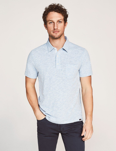 Faherty | Short-Sleeve Heather Polo